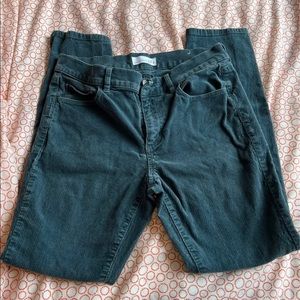 Ann Taylor LOFT Corduroy Pants Deep Green